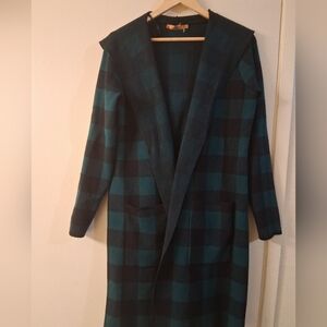 Plaid Longline Coat